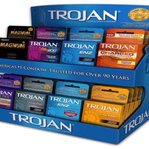 TROJAN CONDOMS 32CT. ASSORTED DISPLAY