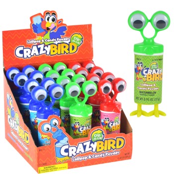 TOY CANDY CRAZY BIRD DIP-N-LIK 12CT. BOX.