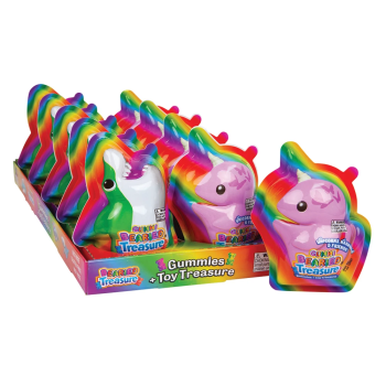 TOY CANDY GUMMI BEARIED TREASURE 10CT. BOX