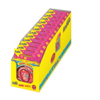 TOY CANDY RAINDROPS LARGE GUMMY DONUT 12CT. BOX.