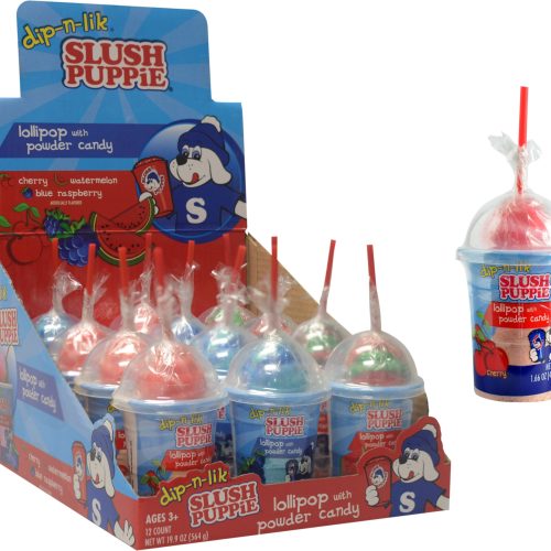 TOY CANDY SLUSH PUPPIE DIP-N-LIK 12CT. BOX
