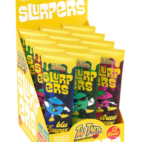 TOY CANDY SLURPERS SQUEEZE 12CT. BOX.