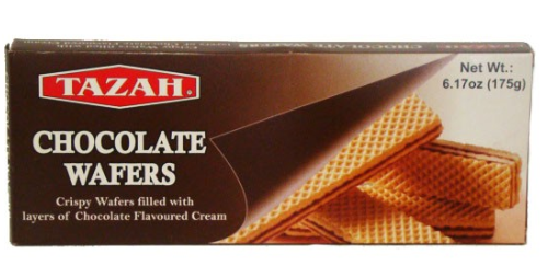 TAZAH CHOCOLATE WAFERS 1CT. BOX