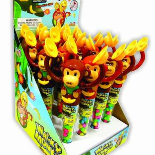 TOY CANDY WACKY MONKEY CANY 12CT. BOX.