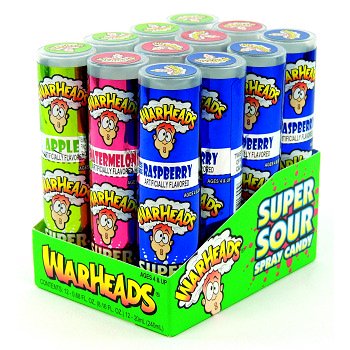 TOY CANDY WARHEADS SPRAY 12CT. BOX.