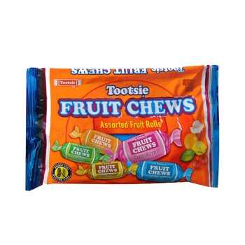 TOOTSIE FRUIT CHEWS ASST. 5.83OZ. BAG.