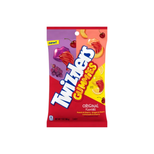 PEG BAG TWIZZLERS GUMMIES 7OZ.