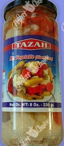 TAZAH GIARDINIERA MIXED VEGETABLE PICKLES 8OZ.