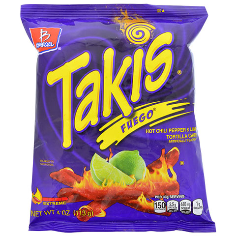 TAKIS FUEGO 20/4OZ BAGS