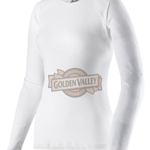 T-SHIRT LONG SLEEVE WHITE LARGE 6 PK.
