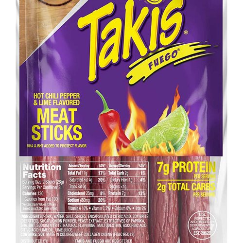 TAKIS MEAT STICKS 6CT. BOX