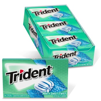 TRIDENT MINTY SWEET TWIST 12CT.