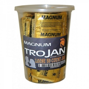 TROJAN CONDOMS MAGNUMS SINGLES 50CT.