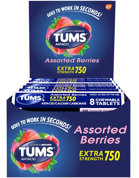 TUMS SMALL BERRY EX. PURPLE 12CT