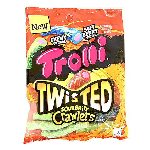PEG BAGS TROLLI SOUR BRITE CRAWLERS VERY BERRY 1CT