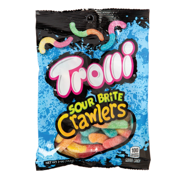 PEG BAGS TROLLI SOUR BRITE CRAWLERS 1CT.
