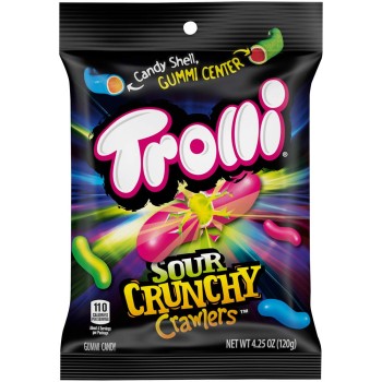 TROLLI SOUR CRUNCHY CRAWLERS 4.25OZ.1 BAG