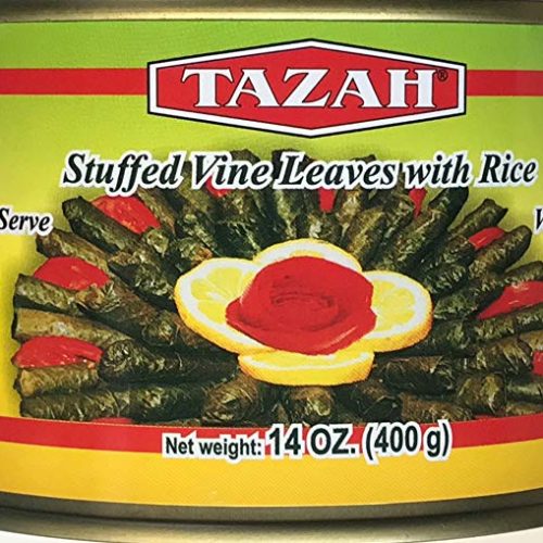 TAZAH STUFFED GRAPE LEAVES 400GR. JAR