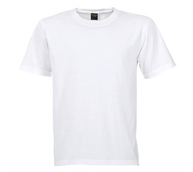 T-SHIRTS ROUND NECK 2X 6 PK. SINGLES WHITE