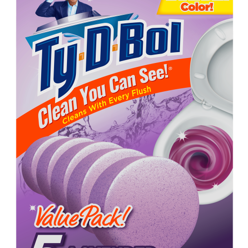 TY-D-BOL TOILET BOWL TABLETS LAVENDER 5PK. BOX