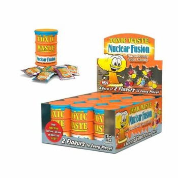 TOY CANDY TOXIC WASTE NUCLEAR FUSION 12CT. BOX.