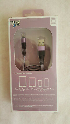 TRENDZONE FLAT FABRIC IPHONE 6FT CABLE 1CT.