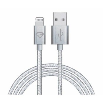 USB IPHONE WIRE NYLON 6 FEET ASSORTED COLORS 1CT.