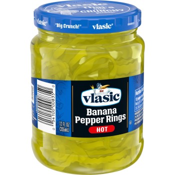 VLASIC HOT PEPPER RING 12OZ. JAR.