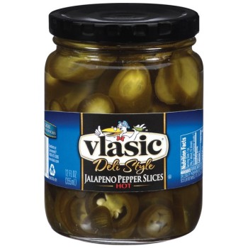 VLASIC JALAPENO SLICES HOT 12OZ. JAR.