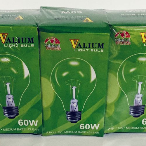 VALIUM LIGHT BULB 60W 3PK