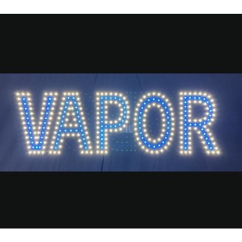 VAPOR L.E.D SIGN WHITE & BLUE WITH REMOTE CONTROL 1CT.