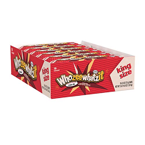 WHOZEEWHATZIT CHOCOLATE BAR KING SIZE 18CT. BOX