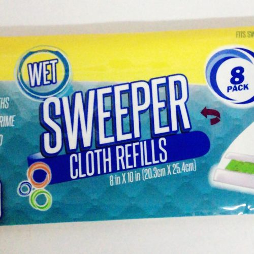 WET FLOOR WIPES REFILLS 8PK.