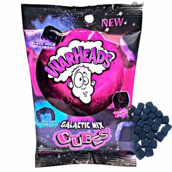 PEG BAGS WARHEADS GALACTIC CUBES 4.5OZ.