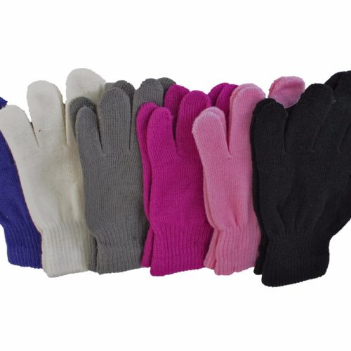 WINTER GLOVES MAGIC TOUCH ASST. COLORS 12CT.