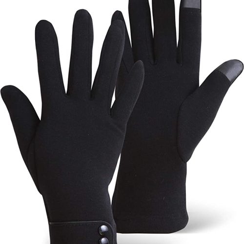 WINTER GLOVES WOMENS TOUCH BUTTONS 12CT. BAG