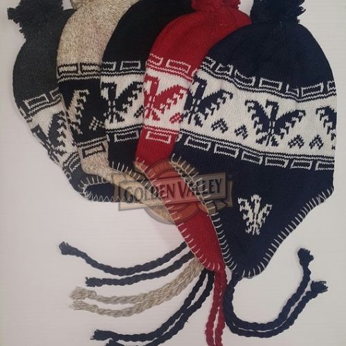 WINTER HAT TIE DOWN EAGLE ASSORTED 12CT.