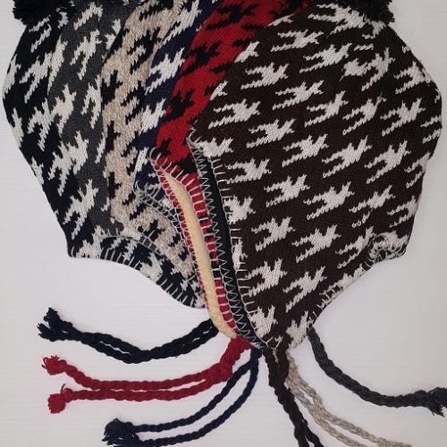 WINTER HAT TIE DOWN WAVE ASSORTED 12CT.