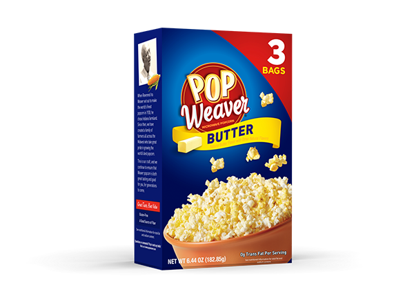 WEAVER POPCORN BUTTER 3PK. BOX