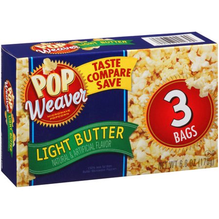 WEAVER POPCORN LIGHT BUTTER 3PK. BOX