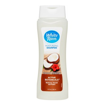 WHITE RAIN SHAMPOO COCONUT 15OZ. BOTTLE.