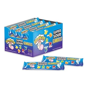 WARHEADS SUPER SOUR GUMBALLS 12CT. BOX