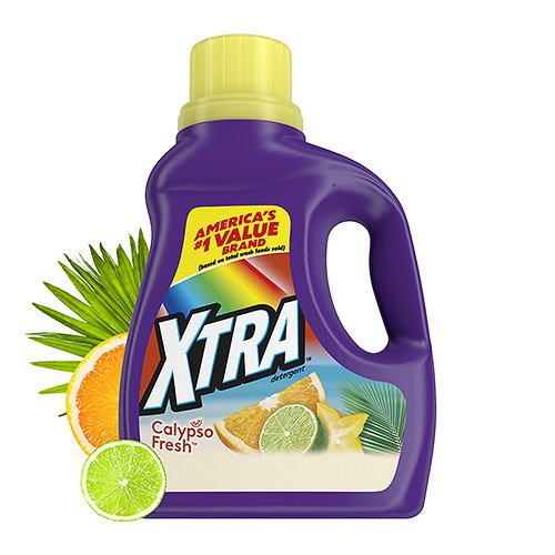 X-TRA LIQUID DETERGENT CALYPSO FRESH..75OZ. BOTTELS