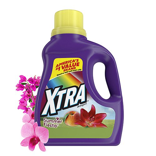 X-TRA LIQUID DETERGENT SUMMER FIESTA - PURPLE 75OZ. BOTTLES
