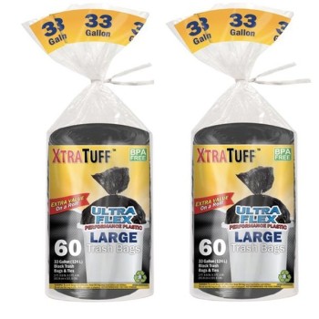 XTRA TUFF TRASH BAGS LARGE 60CT./33GAL.