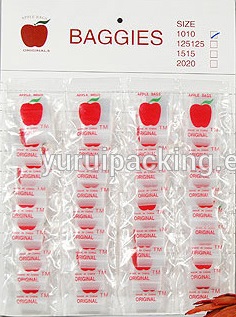 APPLE MINI ZIPLOC BAG10X10-- 10/1000CT.